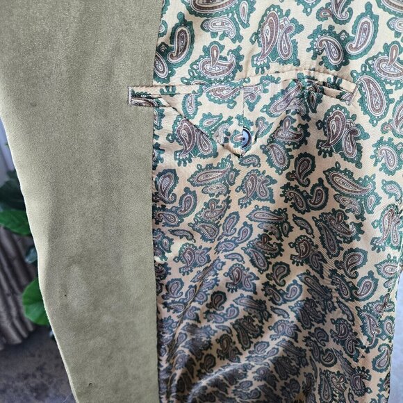 Lauren Ralph Lauren Size 46L Tan Faux Suede Sport Jacket Blazer 2 Button Closure - Picture 14 of 15